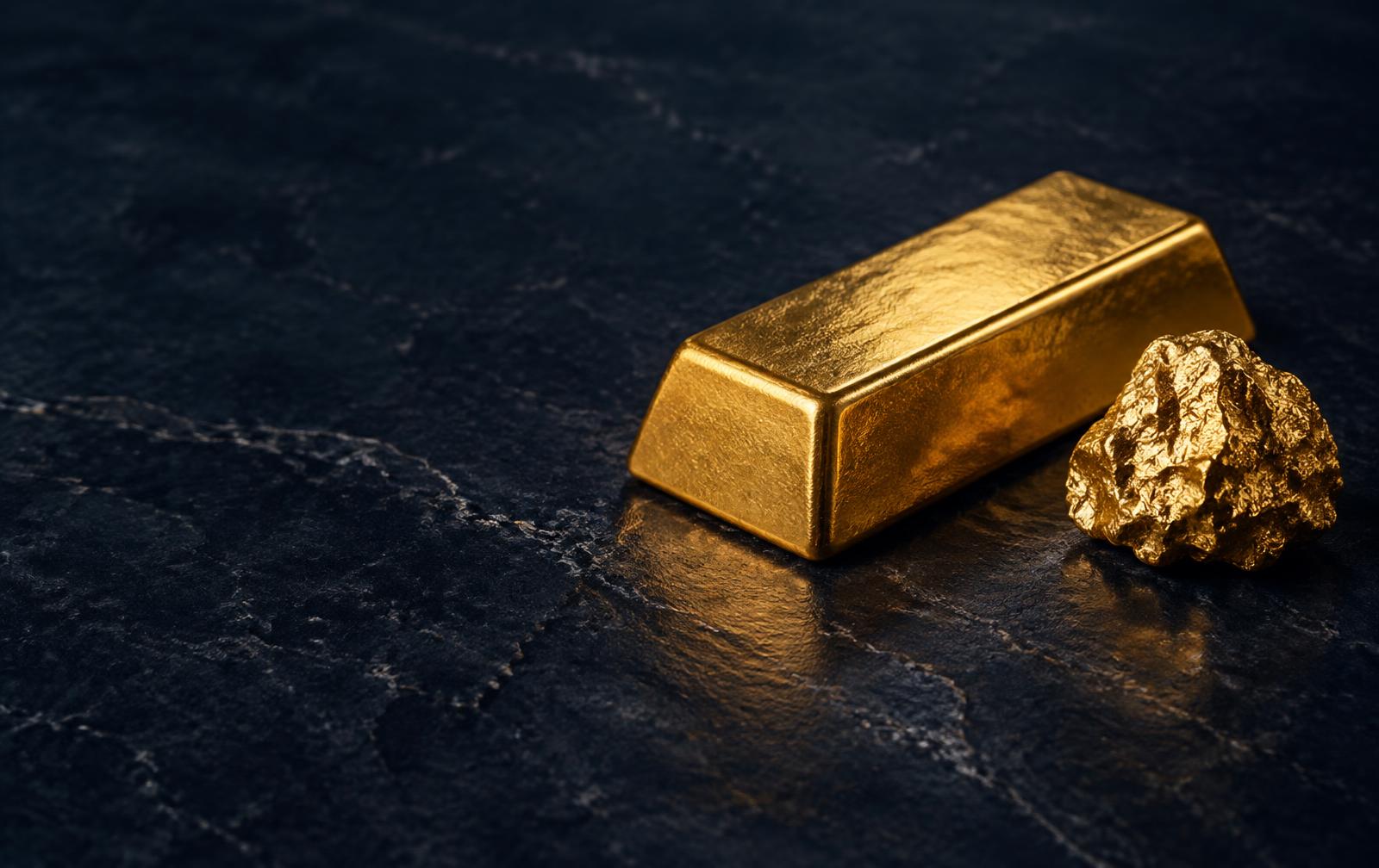 Gold bullion and raw gold